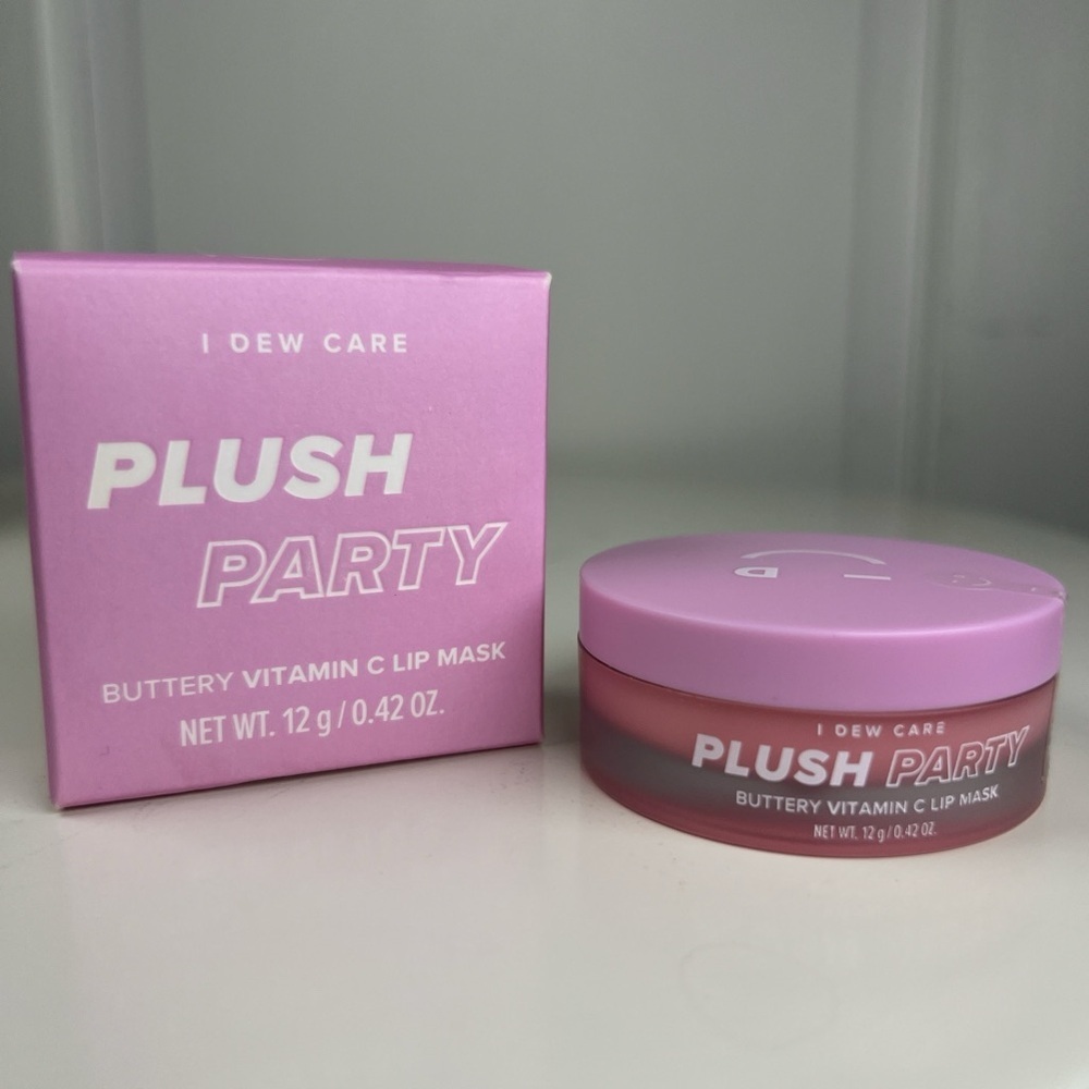 I Dew Care Plush Party Buttery Vitamin- C Lip Mask NIB